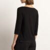 Mela Purdie - F01 2630 Relaxed Boat Neck Top - Black - Image 4