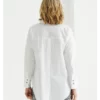 MARCO POLO - YTMW24419 Long Sleeved Longline Essential Shirt - White - Image 5