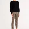 CABLE - CAW23112 Celine Merino Cable Jumper Black - Image 4