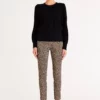 CABLE - CAW23112 Celine Merino Cable Jumper Black - Image 7