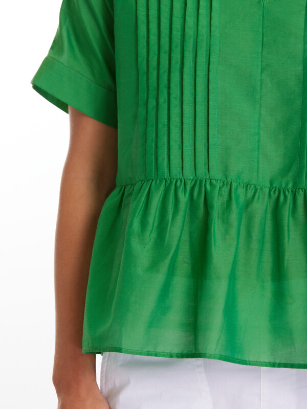 MARCO POLO - YTMS44551 S/S Pleat Front Top Emerald - Image 5