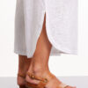 MARCO POLO - YTMS48220 3/4 Tulip Linen Pant White - Image 4