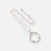 NECKLACE - L1836NRG Rose Gold Ring with Ball - Image 3