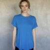 MAZU - All You Need Cuff Tee - Ibiza Blue