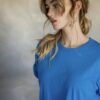 MAZU - All You Need Cuff Tee - Ibiza Blue - Image 3