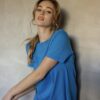 MAZU - All You Need Cuff Tee - Ibiza Blue - Image 2