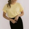 MAZU - All You Need Cuff Tee - Sunshine