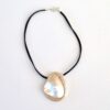 NECKLACE - 22-128 Overlapped Brushed Metal Necklace
