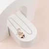 NECKLACE - L1752NMH LIMITED EDITION | LONG SILVER & ROSE GOLD HEART NECKLACE - Image 3