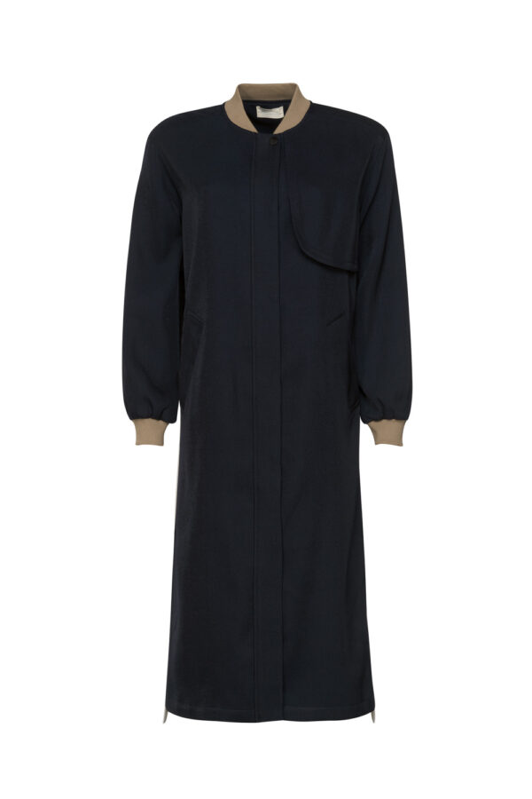 MADLY SWEETLY - MS1238 Matrix Coat Navy - Image 3