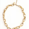 Interlinked Necklace - Beaten Gold - Image 2
