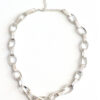Interlinked Necklace - Beaten Silver - Image 2
