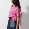 ZAKET & Plover - V Neck T ZP6646 - Hot Pink - Image 3