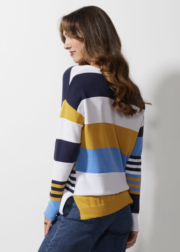 LD+CO - Rainbow Threads Top LC6671 - Indigo - Image 3