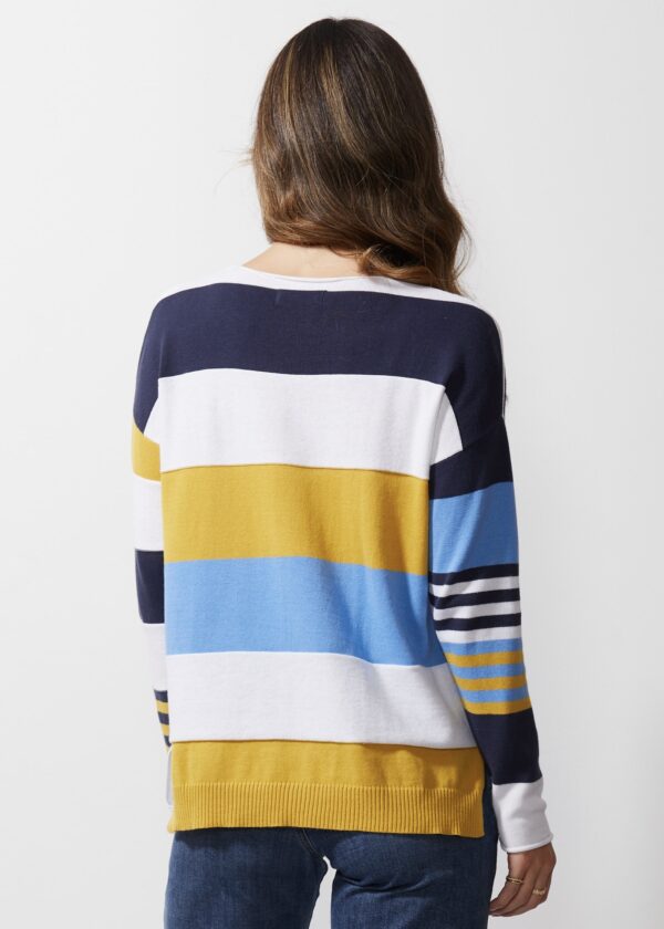 LD+CO - Rainbow Threads Top LC6671 - Indigo - Image 4