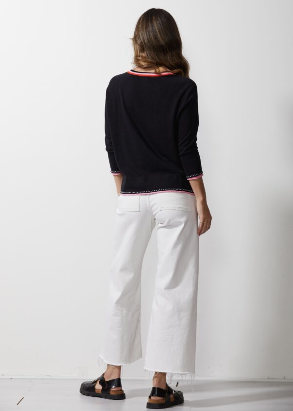 LD+CO - Hand Work Cardi LC6652 - Black - Image 3