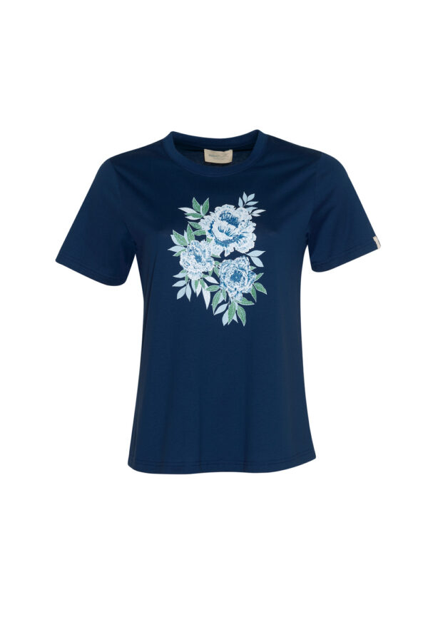 Madly Sweetly -Sweet Tee MS1390 - Cobalt Rose - Image 2