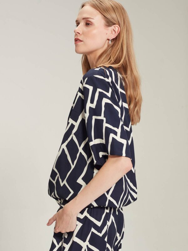 Sills - Dea Print Top 12534.2 - Navy Print - Image 2