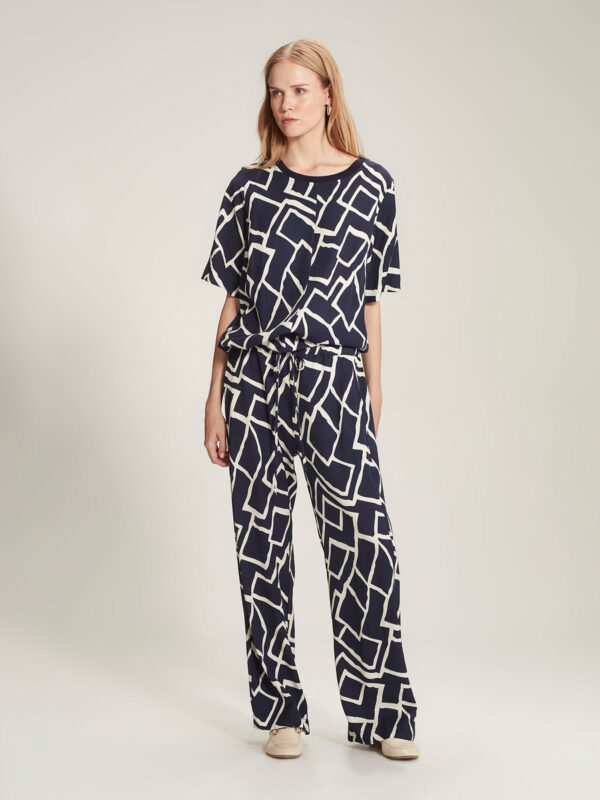 Sills - Dea Print Top 12534.2 - Navy Print - Image 5