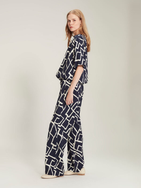 Sills - Dea Print Top 12534.2 - Navy Print - Image 3
