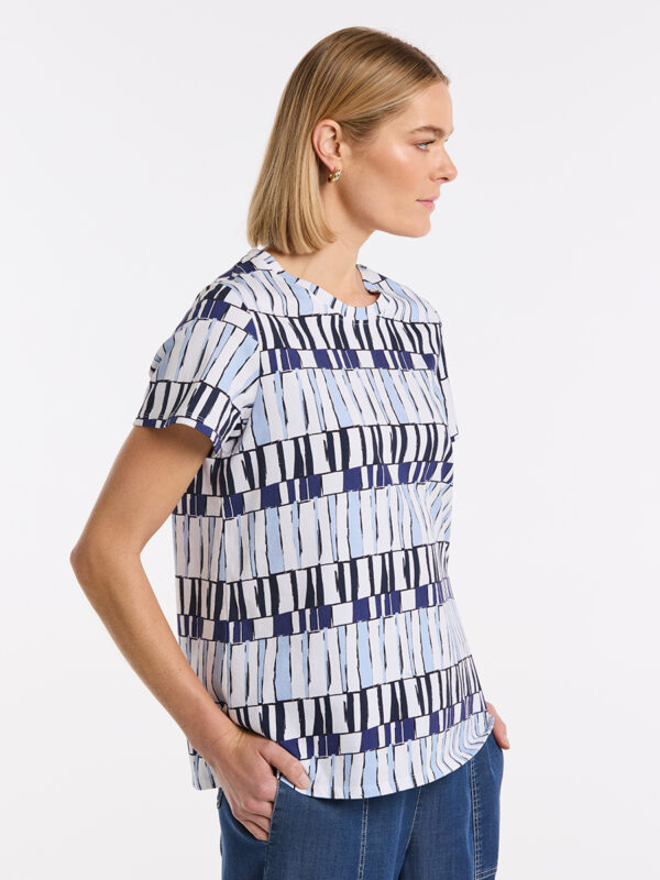MARCO POLO - YTMS57546 Abstract Stamp Tee - Image 5