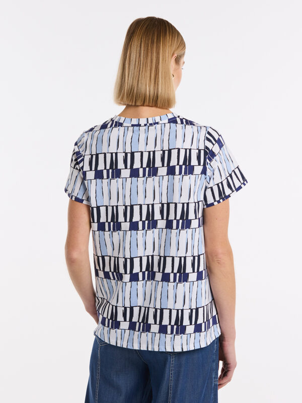 MARCO POLO - YTMS57546 Abstract Stamp Tee - Image 4