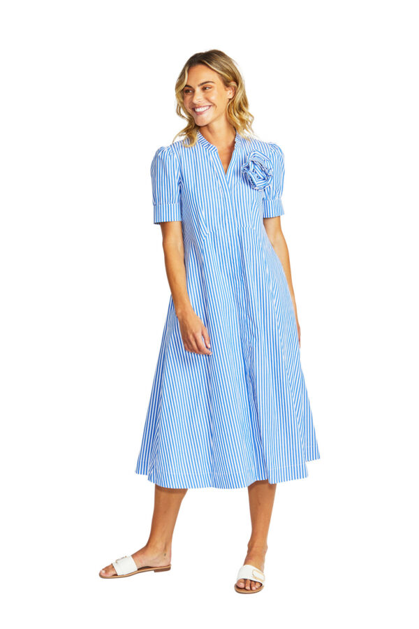 Ping Pong - Rosette Dress P575558 - Valentine Stripe - Image 4
