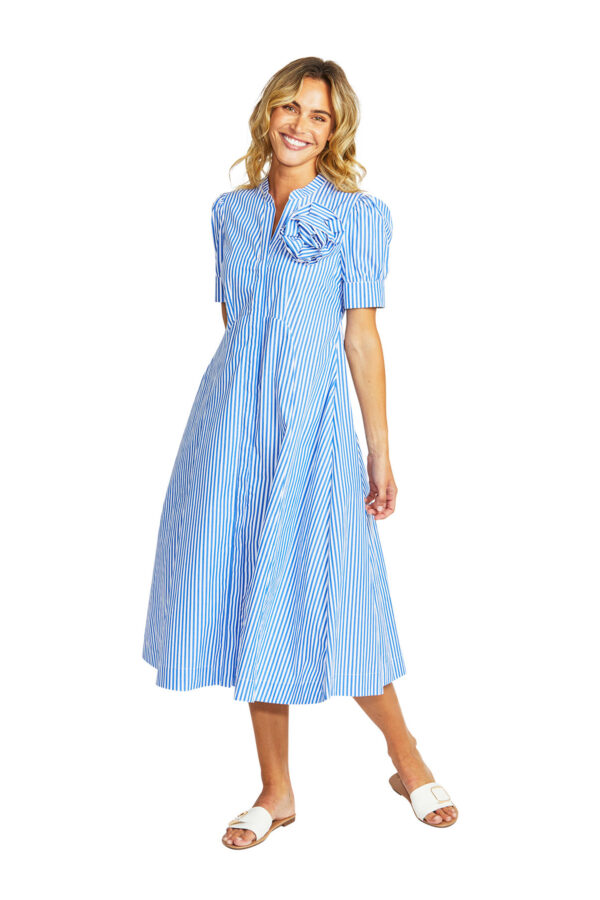 Ping Pong - Rosette Dress P575558 - Valentine Stripe
