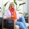 Archer-SC759 Scarf pink/0range