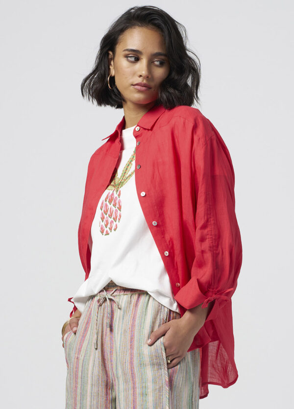 Madly Sweetly - Colourwheel Shirt MS1411PL - Red