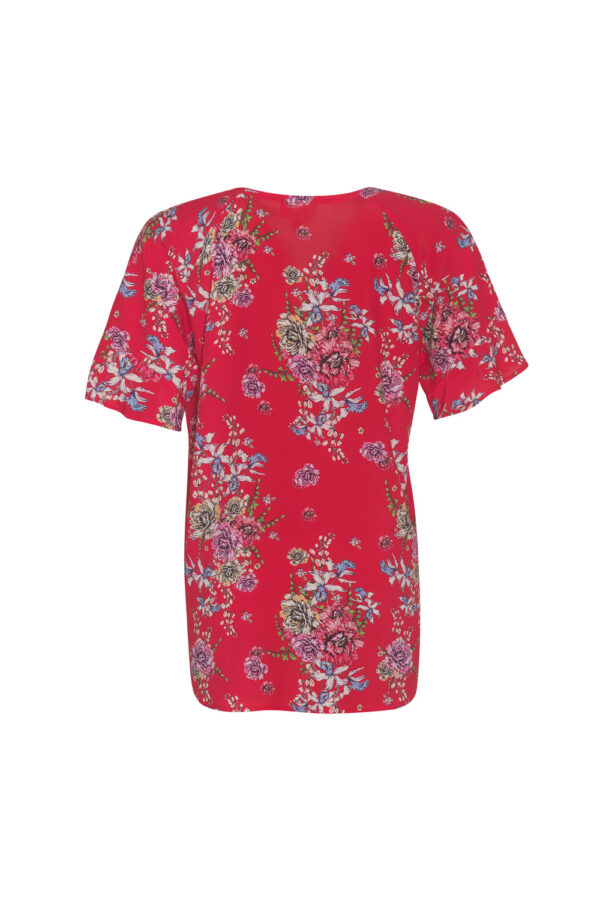Madly Sweetly - Garden Party Top MS1415 - Red Multi - Image 3