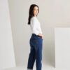 Lania- Legal Wide Jean 3475A - Indigo - Image 4