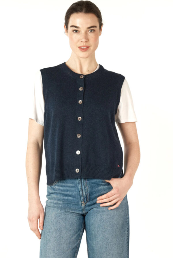 ZAKET & Plover - Essential Button Vest ZP7152 - Denim