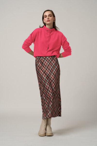 Madly Sweetly - Everywhere Drawstring Sweater MSK2521 - Party Pink