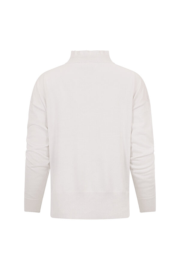 Madly Sweetly - Everywhere Drawstring Sweater MSK2521 - Silver - Image 4
