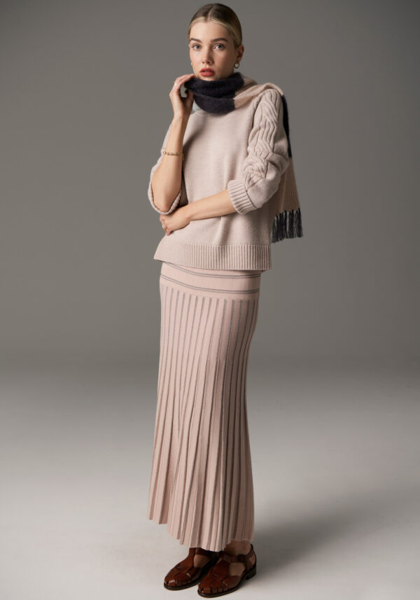 POL - Bennet Lurex Cable PP5224 - Blush