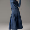 POL - Reece Denim Skirt PP5220 - Blue Wash - Image 6
