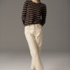 POL - Beech Stripe Knit PP5310 - Toffee/Ink - Image 6