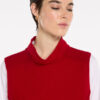 Marco Polo - Lightweight Boiled Wool Knit YTMP3597 - Crimson - Image 2