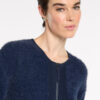 Marco Polo - Fluffy Knit Bomber YTMP3599 - Navy - Image 3