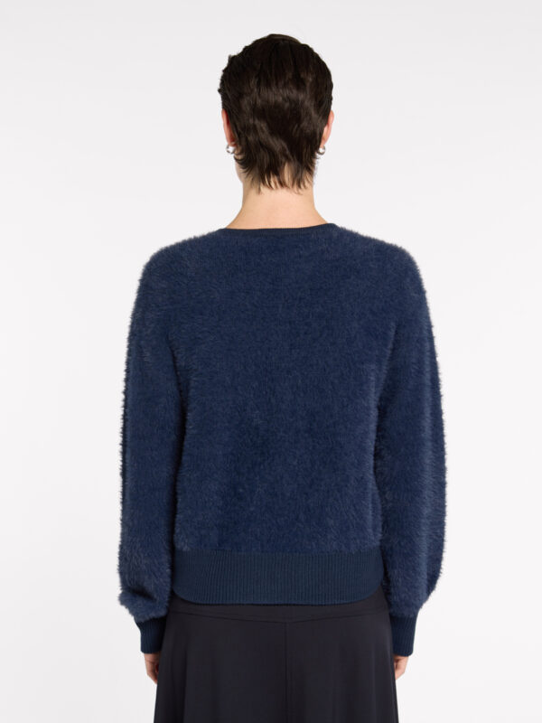 Marco Polo - Fluffy Knit Bomber YTMP3599 - Navy - Image 4