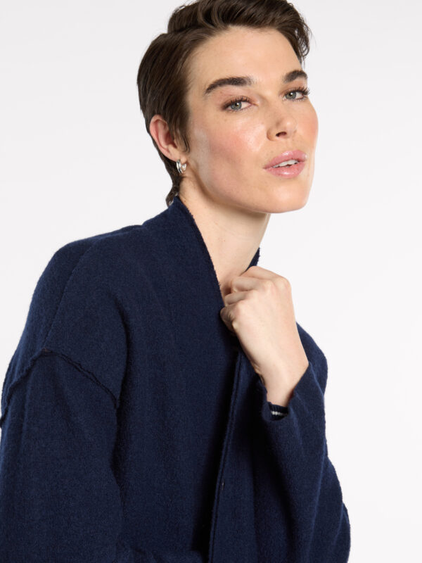 Marco Polo - Boiled Wool Jacket YTMP3626 - Navy - Image 2