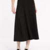 Marco Polo - Fit and Flare Ponte Skirt YTMP5043 - Black