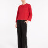 Marco Polo - Topstitched Tee YTMP7488 - Crimson - Image 2