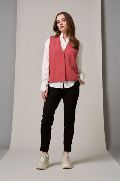 LOOBIES STORY- LSK2520 Pippa Vest (Persimmon)