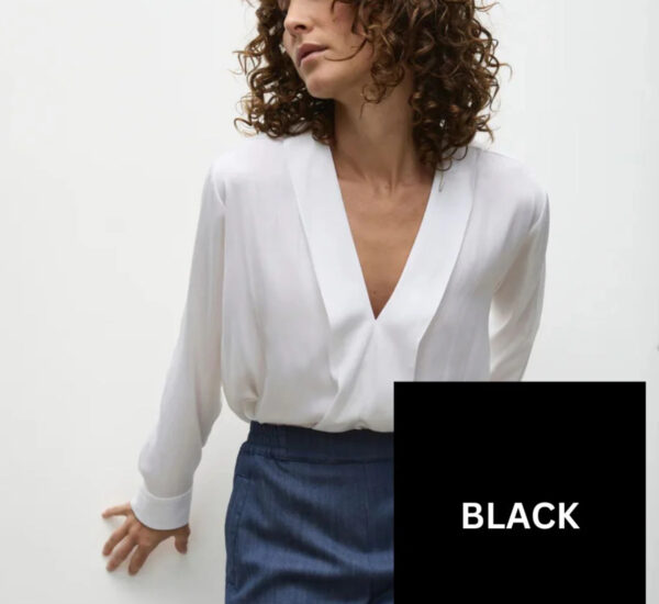 MELA PURDIE - Ribbon edge Shirt F678627- Black