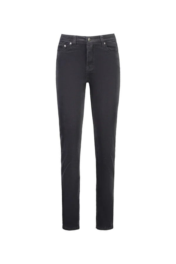 Vassalli - Straight Leg Pinwale Cord Pant  5911 M - Charcoal - Image 6