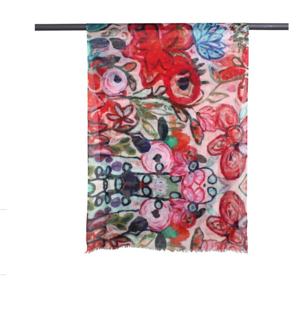 D LUX - Fleur Floral print Merino/Silk - Image 4