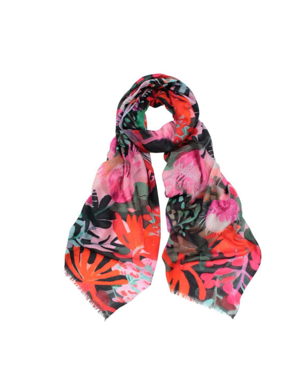 D~LUX -Protea Flower Silk/Merino Wool Scarf - Image 3