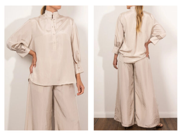 MELA PURDIE- Resort Shirt F609 8706 - Champagne (Pre Sale)